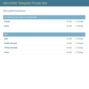 MirrorNet Poster Telegram Bot